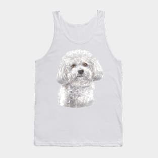 Bichon Frise Watercolor Art Tank Top